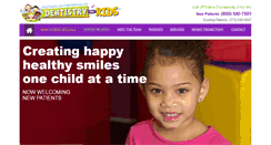 Desktop Screenshot of dentistry4kids.net